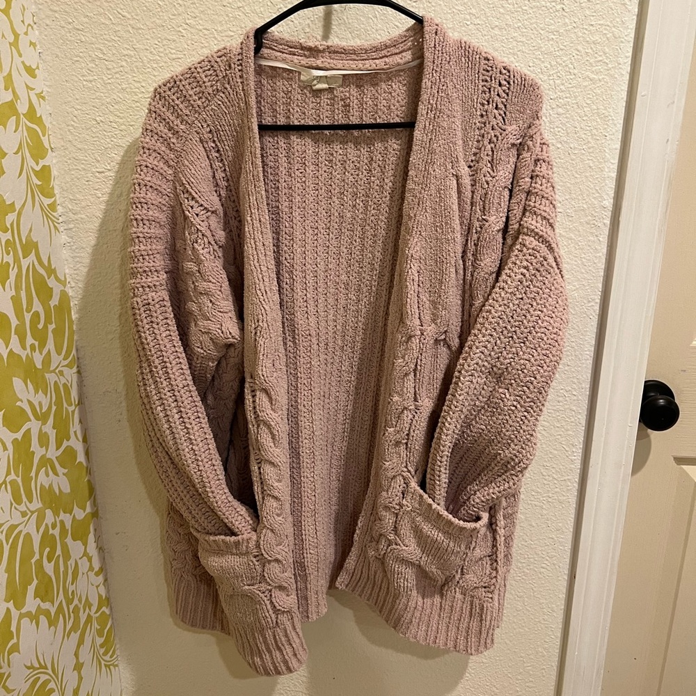 Thick pink sweater
